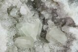 Keokuk Quartz Geode with Calcite & Pyrite Crystals - Missouri #144761-2